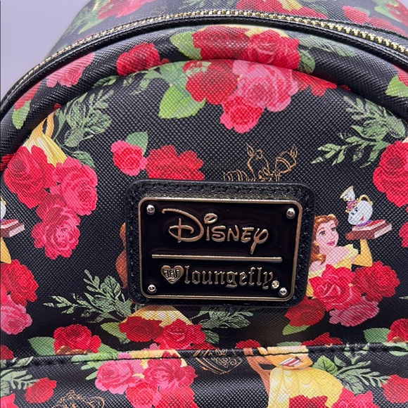 Loungefly Disney’s Belle Women's Floral Backpack - Picture 2 of 10